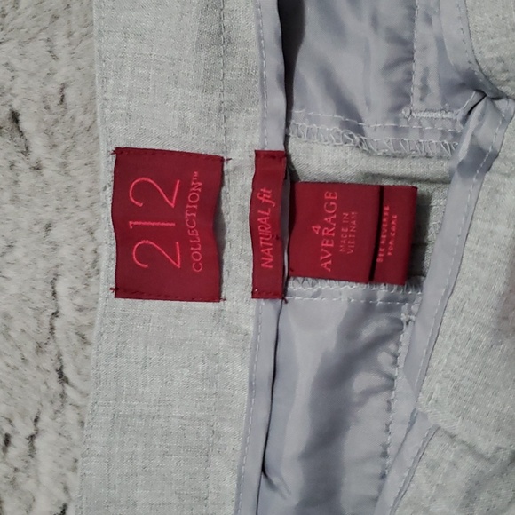 Light gray mid rise loose fit trousers - Picture 5 of 17